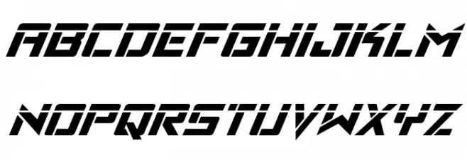 Viking Squad Laser Italic फ़ॉन्ट लोअरकेस