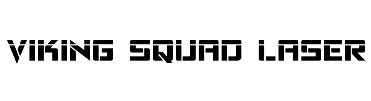 Viking Squad Laser  Frei Schriftart Herunterladen
