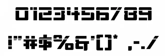 Viking Squad Laser Font OTHER CHARS