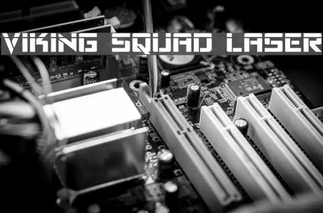 Viking Squad Laser Font examples