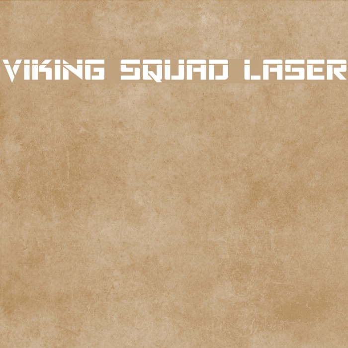 Viking Squad Laser Font examples