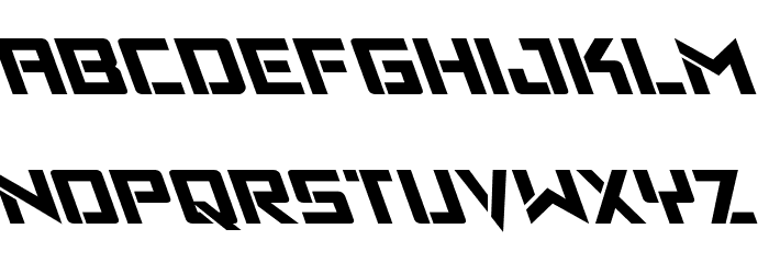 Viking Squad Leftalic Font LOWERCASE
