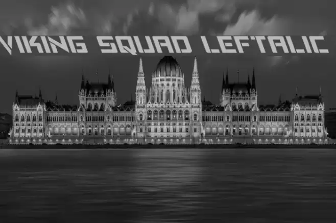 Viking Squad Leftalic Font examples