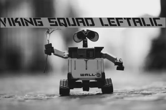 Viking Squad Leftalic Font examples