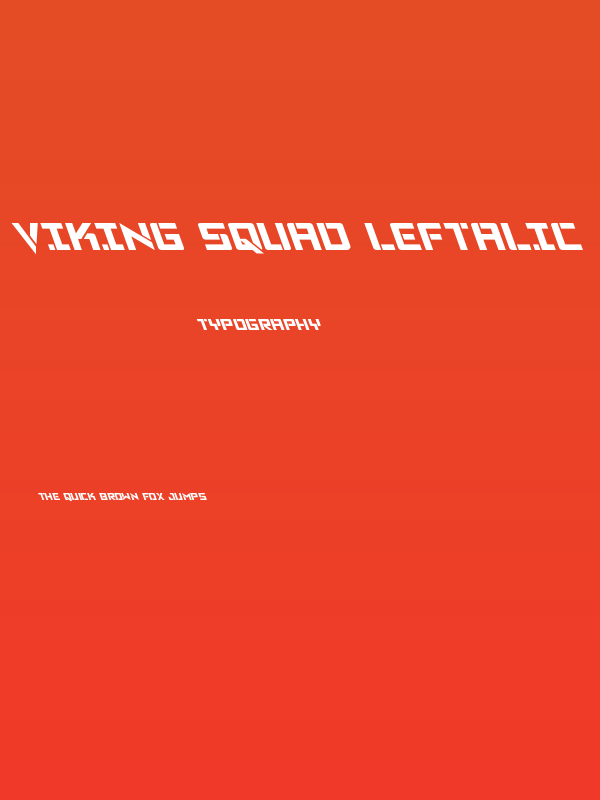 Viking Squad Leftalic Poster