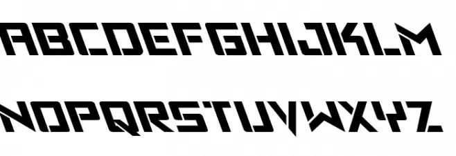 Viking Squad Leftalic Font LOWERCASE