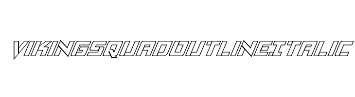Viking Squad Outline Italic  フリーフォントのダウンロード