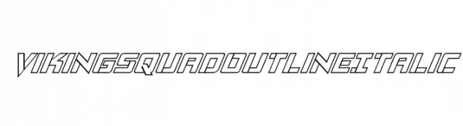 Viking Squad Outline Italic  font caratteri gratis