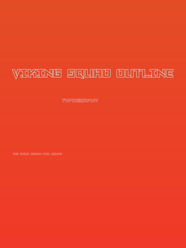 Viking Squad Outline Poster