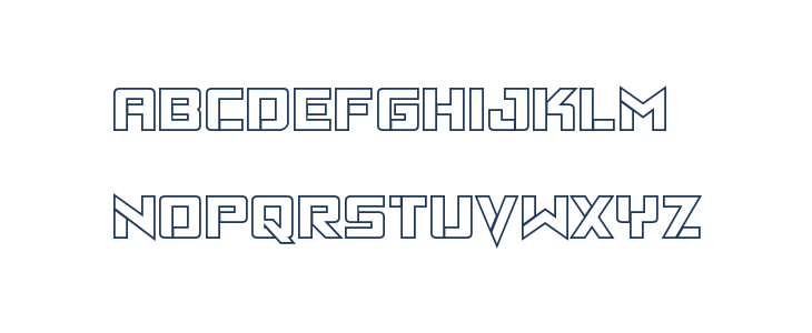 Viking Squad Outline Lowercase