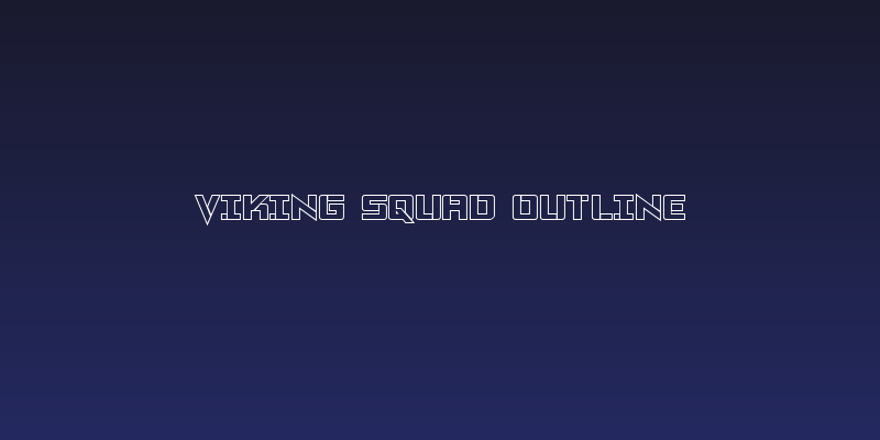 Viking Squad Outline Social Header