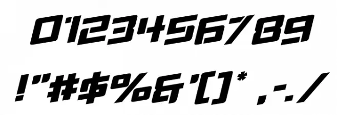 Viking Squad Rotalic Font OTHER CHARS