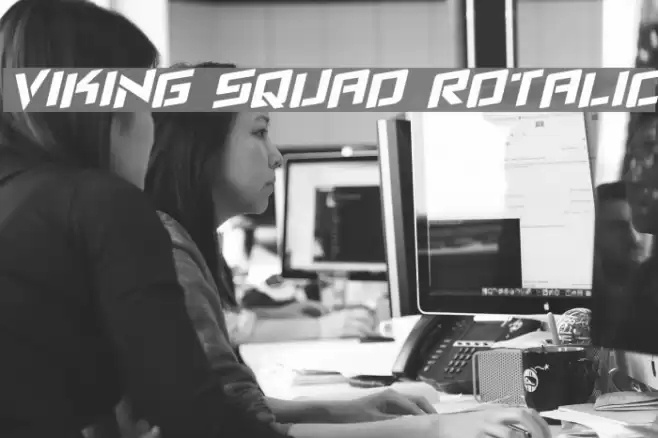 Viking Squad Rotalic Font examples