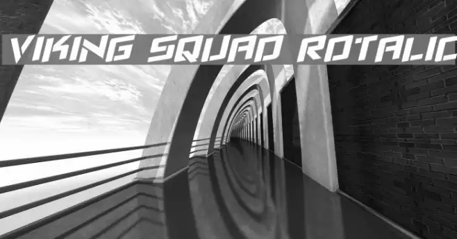 Viking Squad Rotalic Font examples
