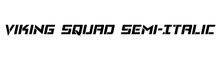 Viking Squad Semi-Italic  Скачать бесплатные шрифты