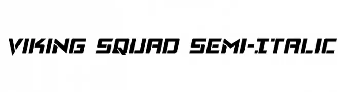 Viking Squad Semi-Italic  Frei Schriftart Herunterladen