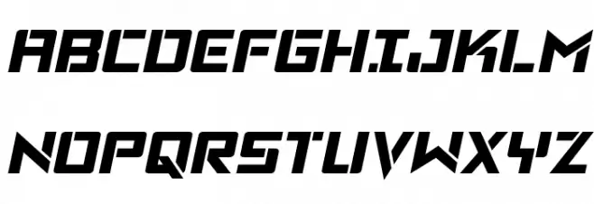 Viking Squad Semi-Italic Caratteri MAIUSCOLE