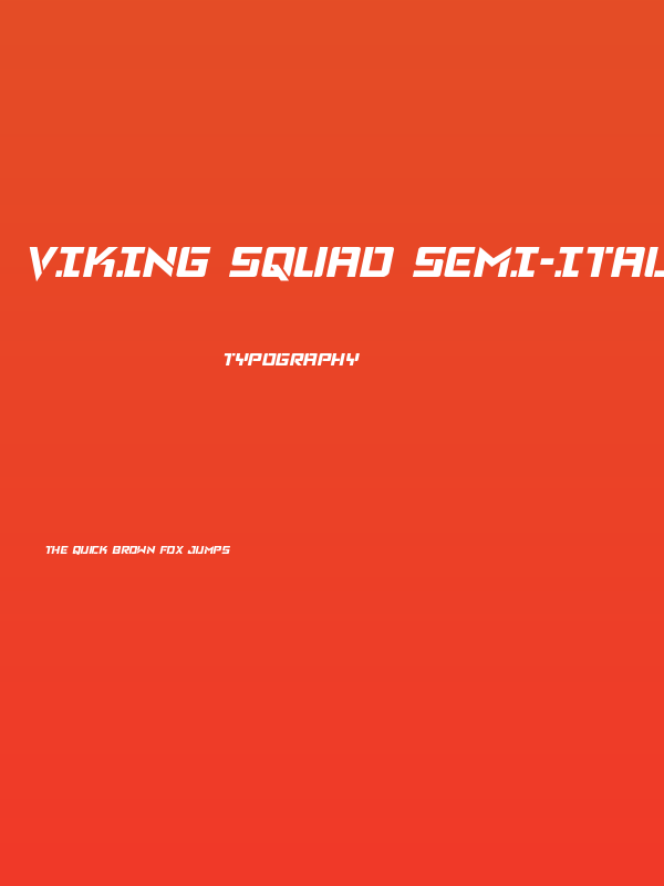 Viking Squad Semi-Italic Poster