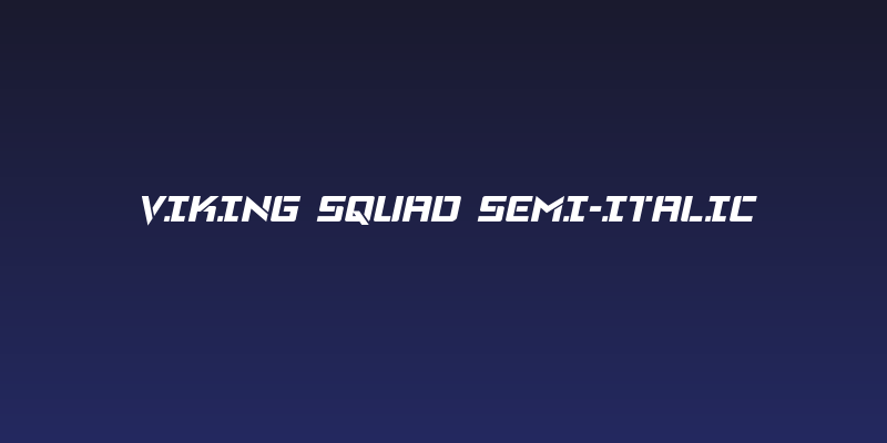 Viking Squad Semi-Italic Social Header