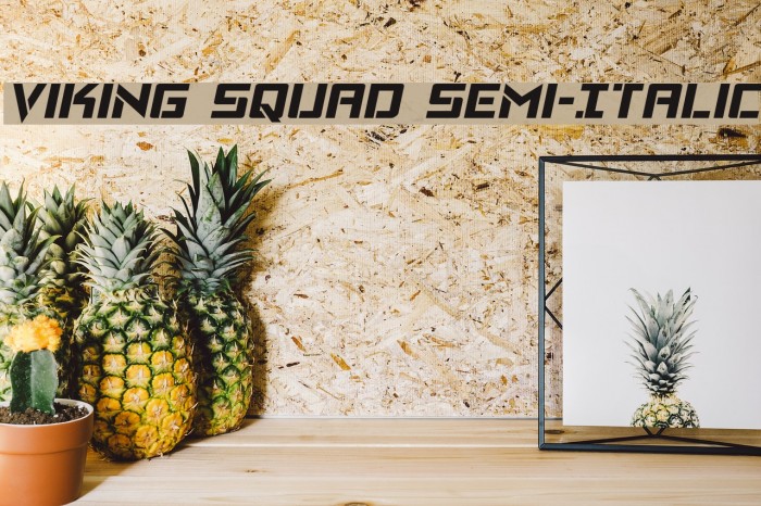 Viking Squad Semi-Italic Example 2