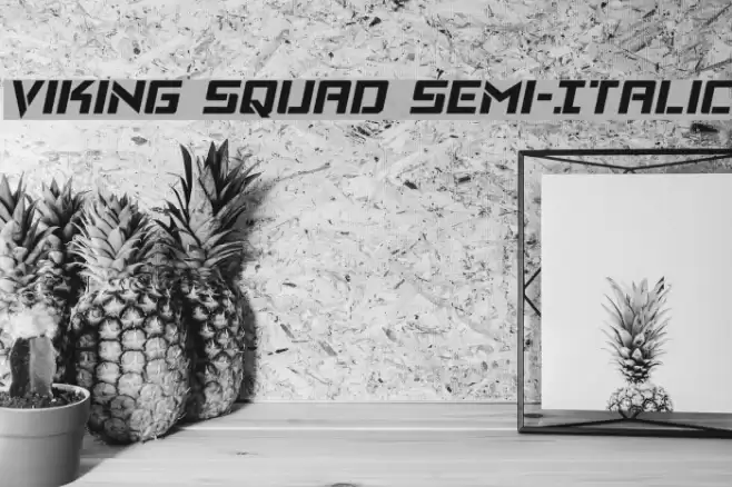 Viking Squad Semi-Italic Font examples