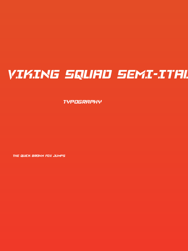 Viking Squad Semi-Italic Poster