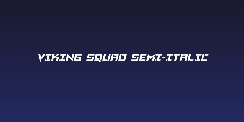 Viking Squad Semi-Italic Social Header
