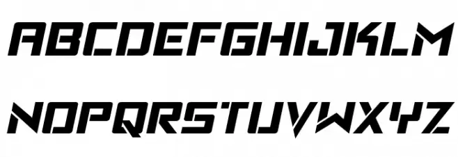 Viking Squad Semi-Italic Font LOWERCASE