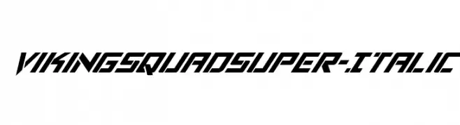Viking Squad Super-Italic  Frei Schriftart Herunterladen
