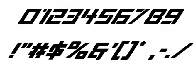 Viking Squad Super-Italic Font OTHER CHARS