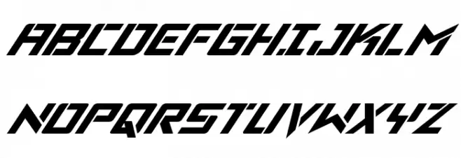 Viking Squad Super-Italic Fonte MAIÚSCULAS