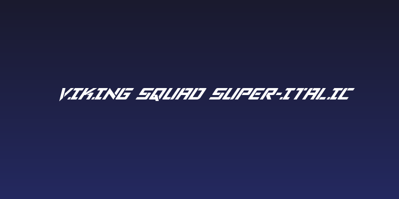 Viking Squad Super-Italic Social Header