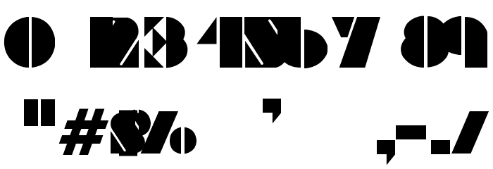 Viking Stencil Font OTHER CHARS