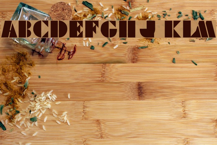 Viking Stencil Font examples
