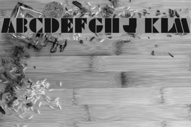 Viking Stencil Font examples