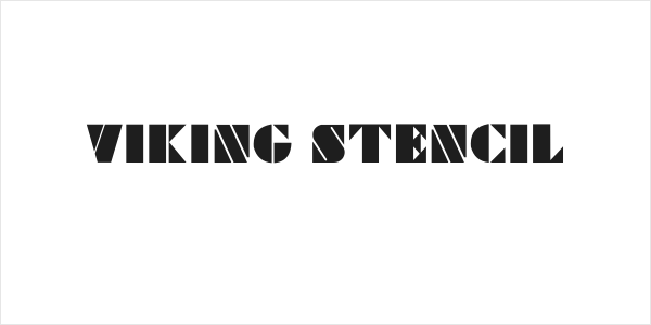 Viking Stencil Logo