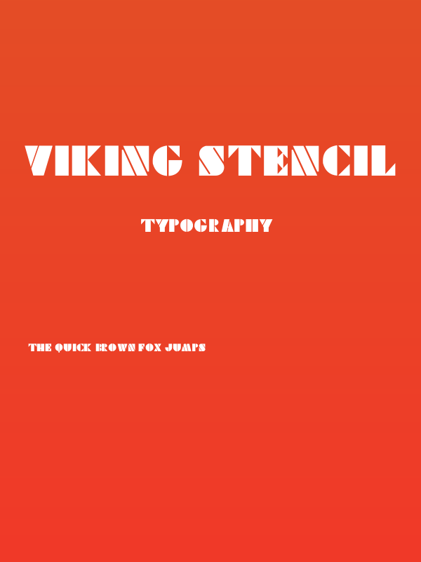 Viking Stencil Poster