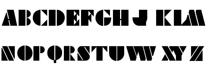 Viking Stencil Font LOWERCASE