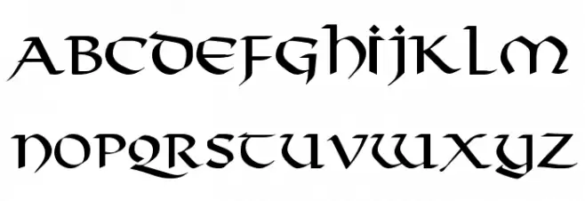Viking Caratteri MAIUSCOLE