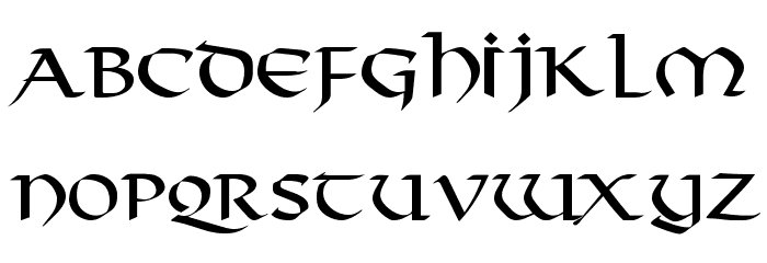 Viking Font LOWERCASE