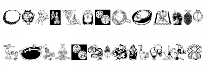 VikingsArt Font Litere mari