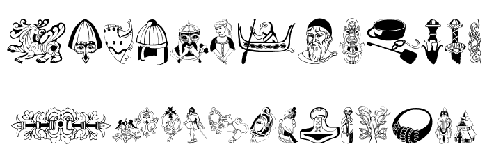 VikingsArt Font LOWERCASE