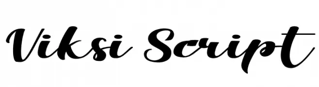 Viksi Script  フリーフォントのダウンロード