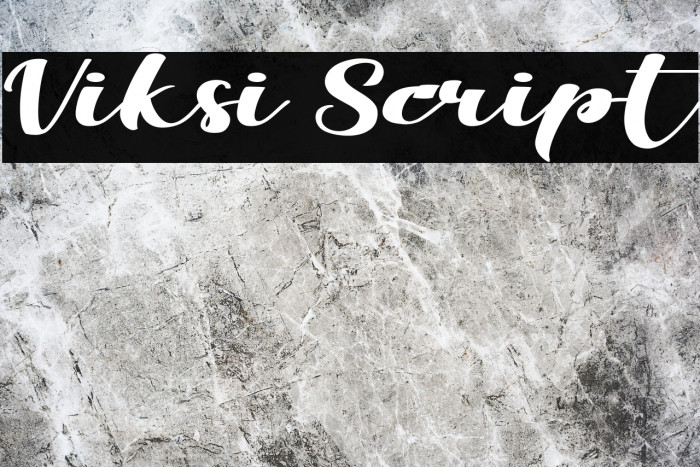 Viksi Script Font examples