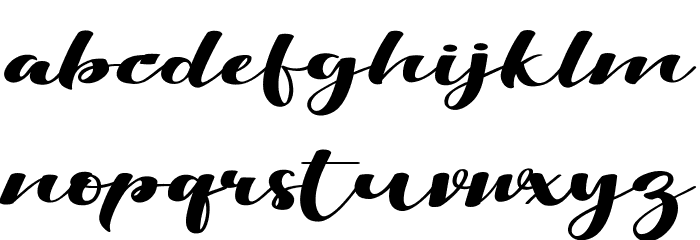Viksi Script Font LOWERCASE