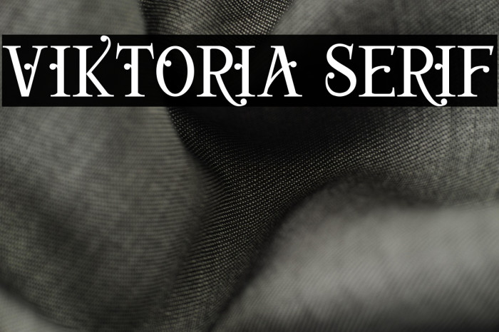 Viktoria Serif Example 1