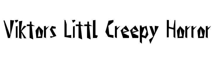 Viktors Littl Creepy Horror  免费字体下载