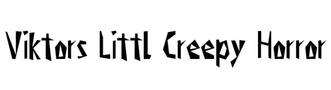 Viktors Littl Creepy Horror  フリーフォントのダウンロード