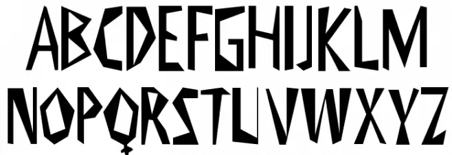 Viktors Littl Creepy Horror Schriftart Groß