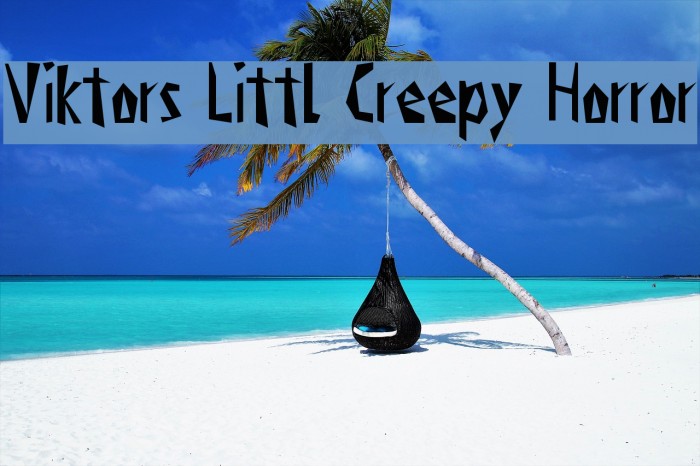 Viktors Littl Creepy Horror Font examples